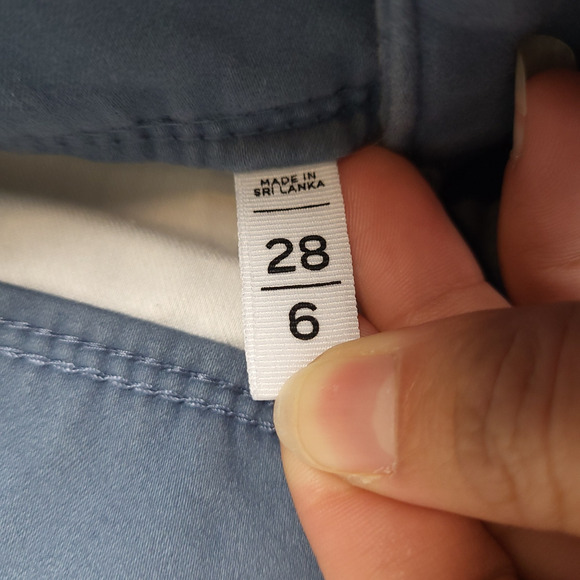 Made And Loved Loft Women's Mid-Rise Ankle Pants Sz 28/6 Skinny Stretch Gray - Picture 5 of 10